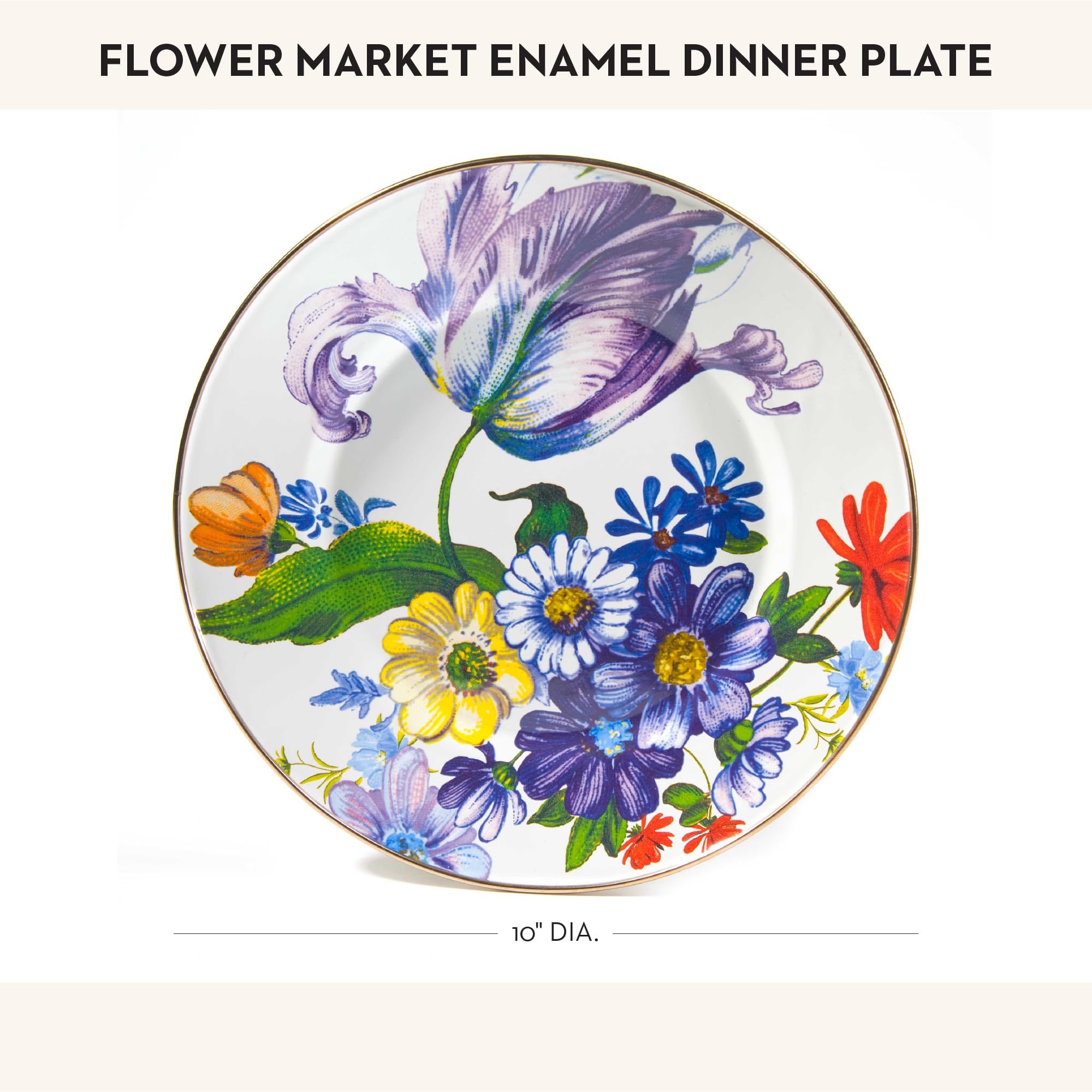Amazon.com | MACKENZIE-CHILDS Enamel Dinner Plate